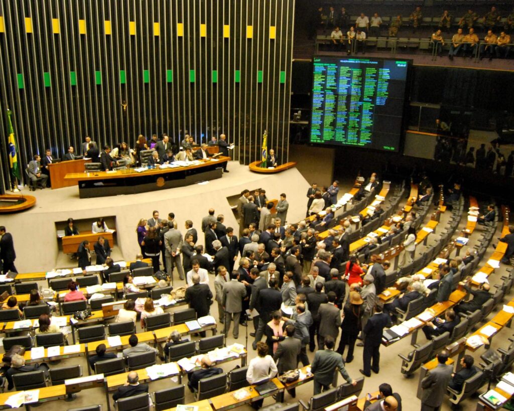 Plenário na Câmara dos Deputados